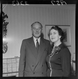 The British High Commissioner to New Zealand, H G C Mallaby and his wife