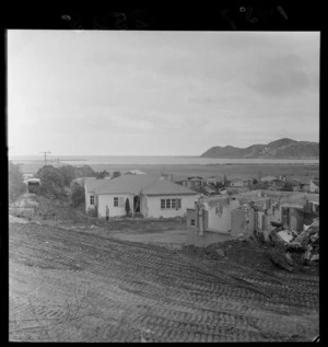 Demolition of houses, Rongotai Terrace, Wellington