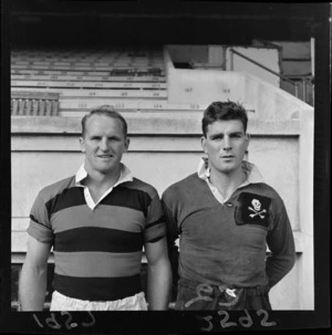 Whineray and Gillespie, 1957 New Zealand All Black rugby union trialists