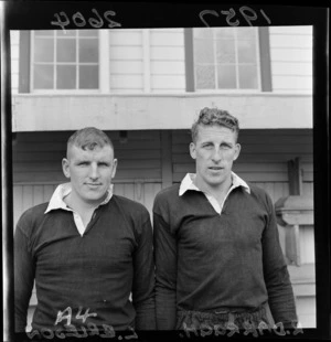 L Erleson and R Darragh, 1957 New Zealand All Black rugby union trialists