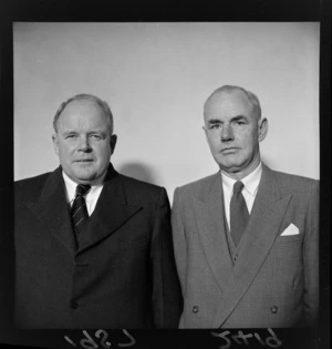 Mr J G Warrington (left) and Mr D G Sinclair at a magistrates' conference