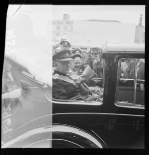 Governor General, The Lord Norrie, with Lady Norrie in open top car