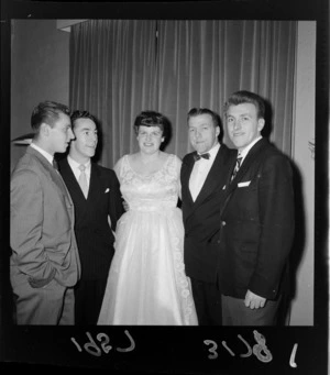 Unidentified couples at the Soccer ball, Wellington