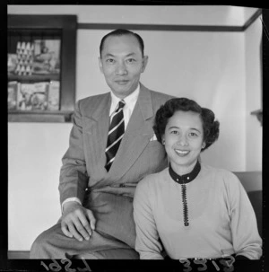 Mr Lek Tantemsapya, Thai diplomat, with his wife