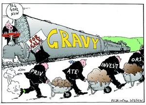"All gone now" For Sale. GRAVY. TranzRail. Private Investors. Sunday News, 23 August 2002
