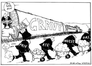 "All gone now" For Sale. GRAVY. TranzRail. Private Investors. Sunday News, 23 August 2002