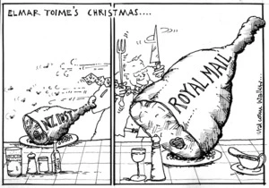 ELMAR TOIME'S CHRISTMAS... NZ Post. Royal Mail. Sunday News, 20 December 2002