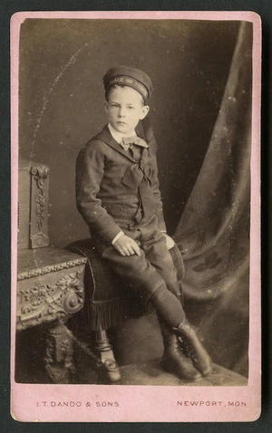 Dando I T & Sons :Portrait of unidentified boy