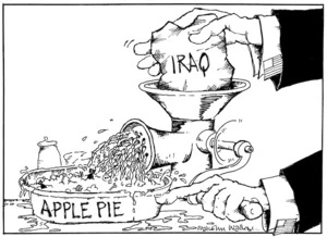 APPLE PIE. IRAQ. Sunday News, 11 April 2003