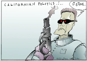 CALIFORNIAN POLITICS... "It is time..." Sunday News, 8 August 2003