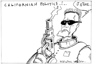 CALIFORNIAN POLITICS... "It is time..." Sunday News, 8 August 2003