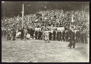 Creator unknown :Photograph of a ceremony in Wellington during the 1920 visit of the Prince of Wales