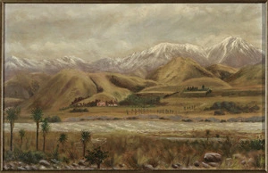 Barker, Norman W, fl 1880s :[South Island landscape]. 1887.