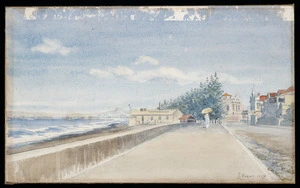 Evans, Lewis, 1878-1941 :[The promenade, Napier]. 1926