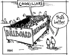 BILLBOARD. COUNCILLORS. "That's better" Bay News, 23 February 2007