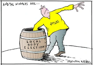 AND THE WINNERS ARE... Local Body Elections. Voters. Sunday News, 8 October 2004
