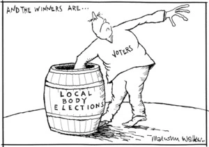 AND THE WINNERS ARE... Local Body Elections. Voters. Sunday News, 8 October 2004