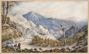 Barraud, Charles Decimus, 1822-1897 :Road over the Rimutakas. 1869.