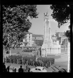 Ceremony at Wellington Cenotaph to commemorate the Battle of Britain