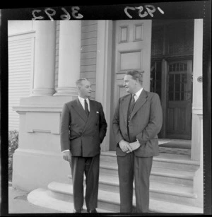 Prime Minister Keith J Holyoake with Governor General Lord Cobham