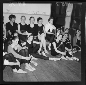 Young dancers sitting, Wellington Ballet Company