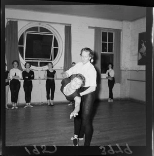 Unidentified male and female dancer, Wellington Ballet Company
