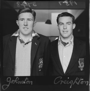 Rugby union trialists Johnston and Creighton