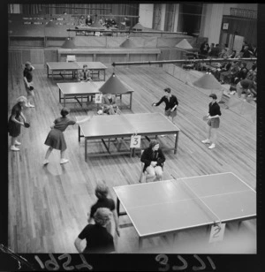 Table Tennis tournament at Lower Hutt Town Hall