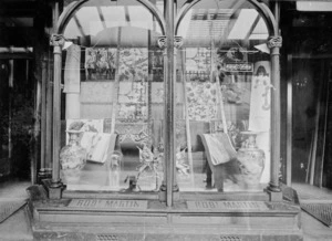 Window display, including wallpapers, Robert Martin Ltd, Wellington