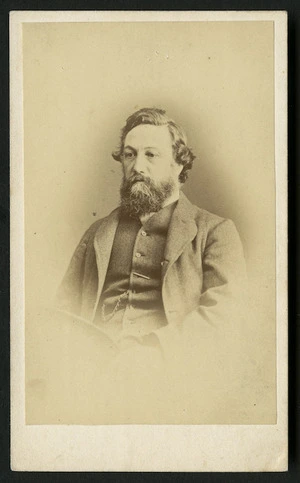 Davis, William Henry Whitmore fl 1860-1880 : Portrait of Oswald Curtis, MHR and Superintendent of Nelson