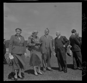 Governor General Lord Cobham with Lady Cobham at the Trentham Races
