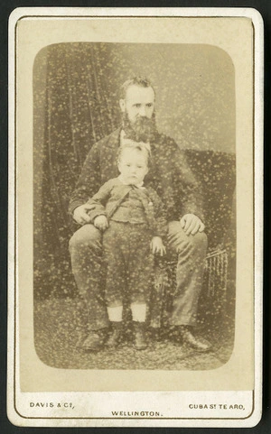Davis & Co (Wellington) fl 1878 :Portrait of Ned McEwen and young boy