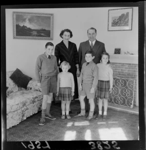 Mr Jack Marshall (Deputy Prime Minister) with his family