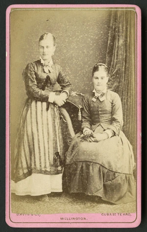 Davis & Co (Wellington) fl 1878 :Portrait of two unidentified woman