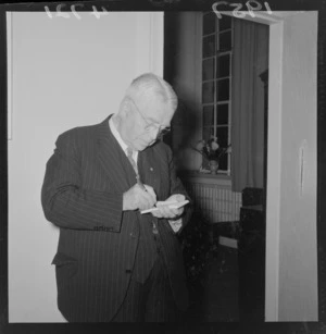 Walter Nash at the 1957 General Election