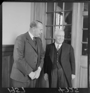 Walter Nash with the Governor General Lord Cobham