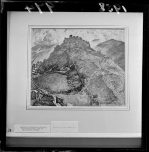 A copy photograph of a Maud Sherwood print at the National Art Gallery, Wellington