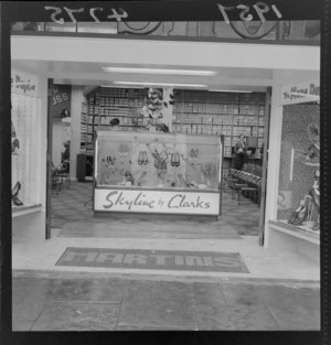 Martin's Shoe Store, entrance display, Wellington