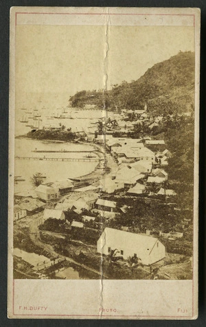 Dufty, F H fl 1870s-1880s:Photograph of Levuka town
