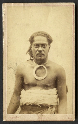 Dufty, F H fl 1870s-1880s:Portrait of Ratu Timoci, son of Cakobau (King of Fiji)