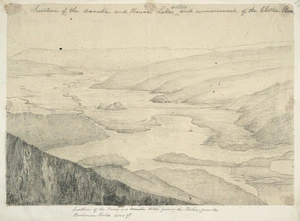[Buchanan, John] 1819-1898 :Junction of the Wanaka and Hawea Lakes waters and commencement of the Clutha River [ca 1860]