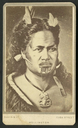 Davis & Co (Wellington) fl 1878 :Portrait of an unidentified Maori woman