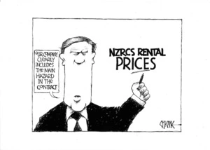 NZRCS rental prices. "Our company clearly includes the main hazard in the contract." 17 January 2009.