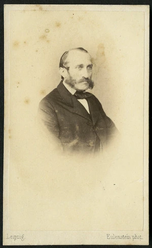 Eulenstein, C August Alexander, active 1861-1892: Portrait of Heinrich Lange