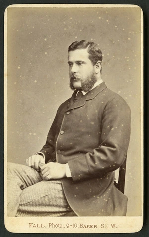 Fall, T (London) fl 1870s-1890s :Portrait of unidentified man