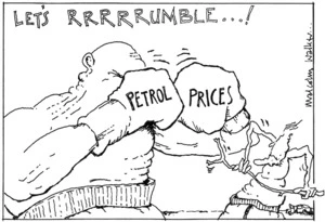 LET'S RRRRRUMBLE...! Petrol Prices. Sunday News, 1 April 2005