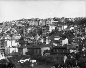 Part 1 of a 2 part panorama of Kelburn, Wellington