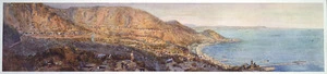 Moore-Jones, Horace Millichamp 1878-1922 :Anzac Cove ; the historic landing-place / from a sketch made by Sapper H. Moore-Jones [1915]. [London? ; Hugh Rees? 1916?]