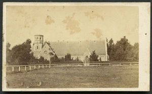 Ferrier, William (Christchurch) fl 1881-1900 :Photograph of St John's Anglican Church, Lattimer Square, Christchurch