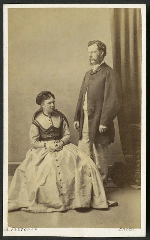 Fletcher, Alexander, 1837-1914: Portrait of James Hector and Lady Maria Georgina Hector